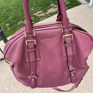 Michael Kors pink satchel purse